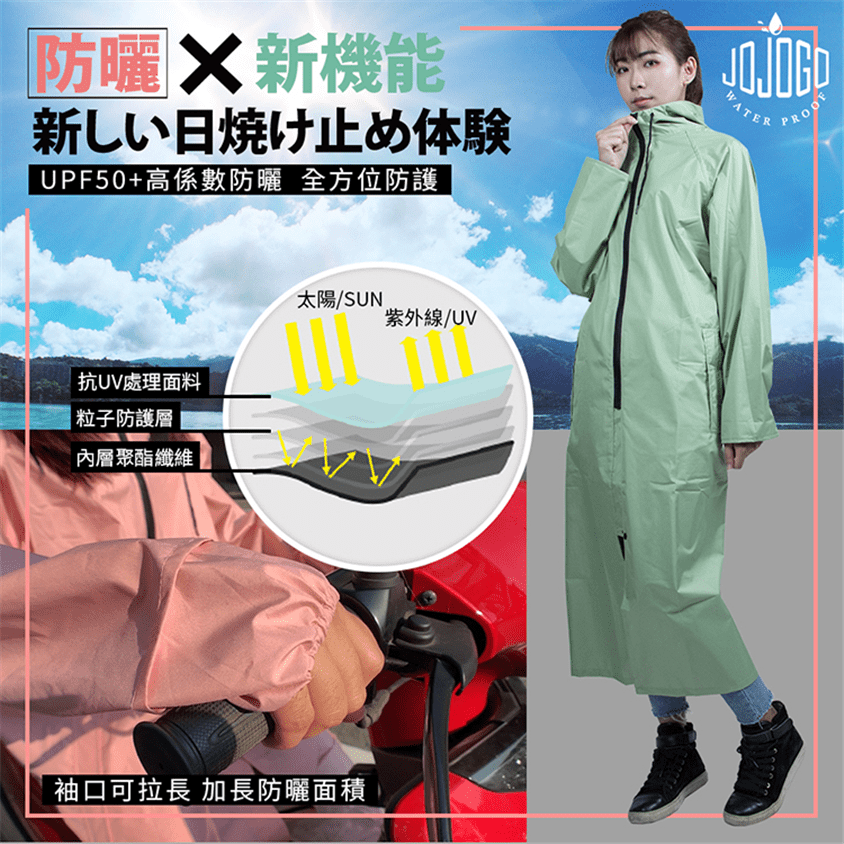 台灣JOJOGO速乾韓版防水風雨衣(兩件包郵)