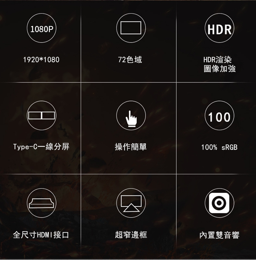 15.6吋超薄1080P高清可攜式同屏顯示器