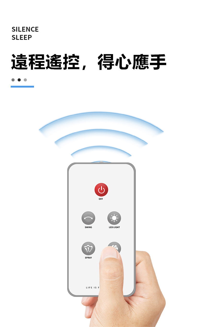 日本Yohome折疊加濕風扇搖頭款