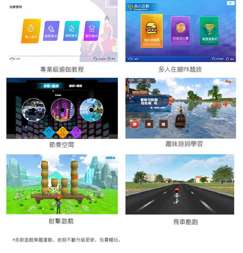 美國NEWEDO智能體感遊戲健身環