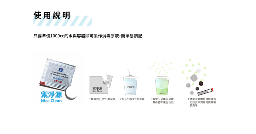 台灣環保殺菌消毒片 HOMECITY