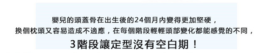 韓國Alpremio3階段防偏頭嬰兒枕頭