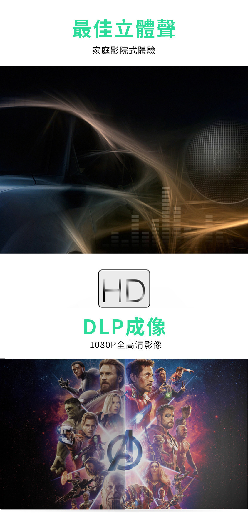 美國USATISFY家用DLP口袋迷你投影機