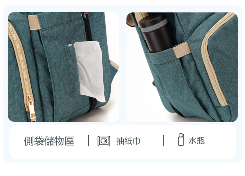 折叠多功能媽咪包嬰兒床
