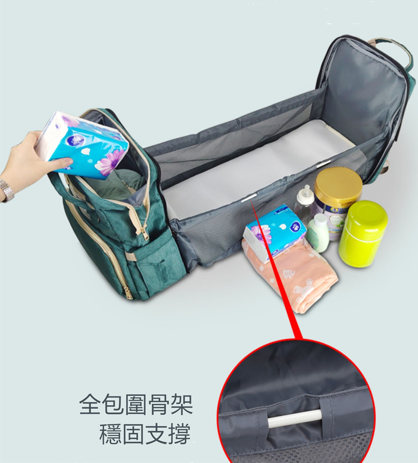 折叠多功能媽咪包嬰兒床