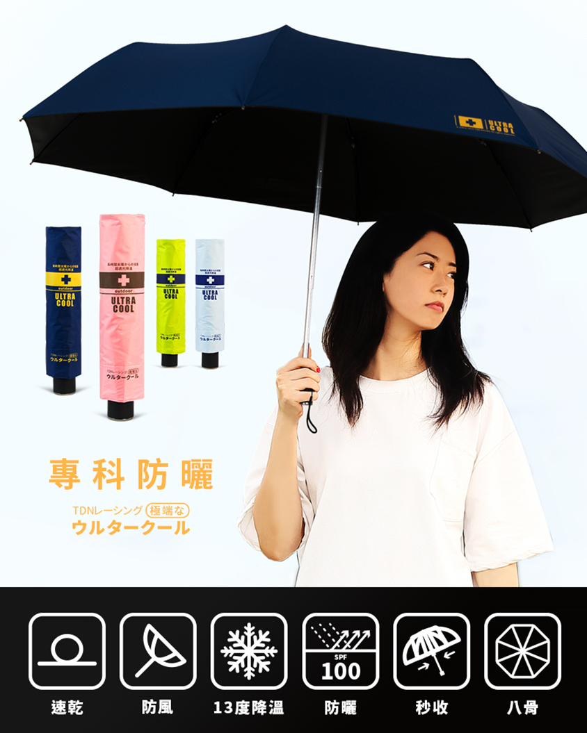 台灣超強降溫一鍵收到底晴雨傘