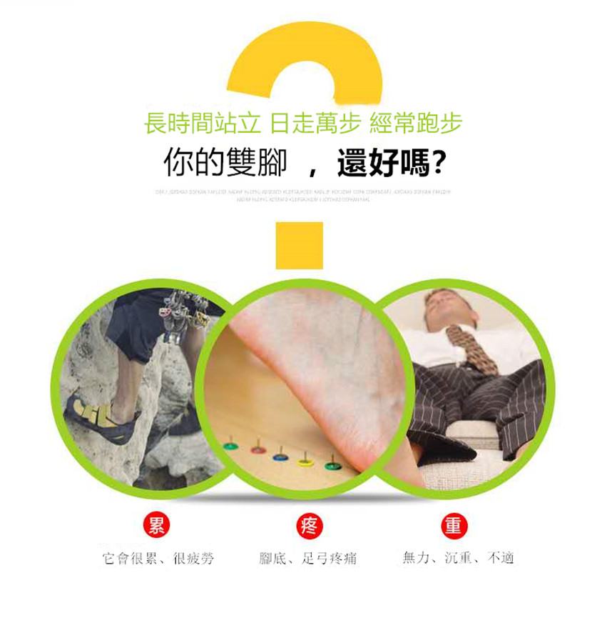 美國Profoot凝膠減震按摩鞋墊