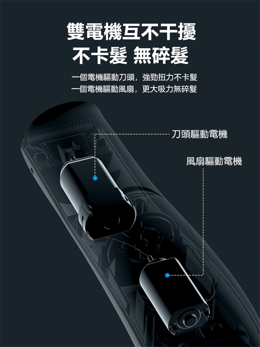 Yijan防水吸髮理髮器