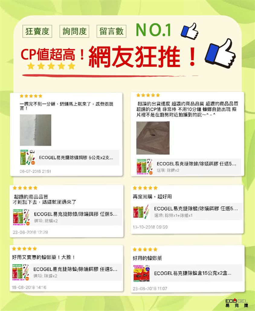 台灣ECOGEL除螞蟻盒/凝膠